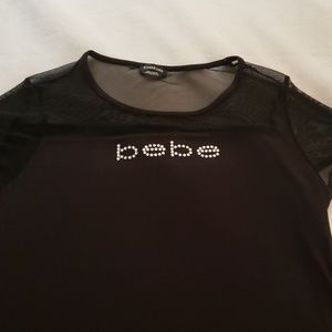 Bebe top with rhinestones